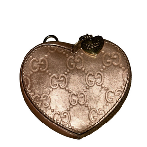 379. Gucci Heart-Shaped Leather Coin Purse